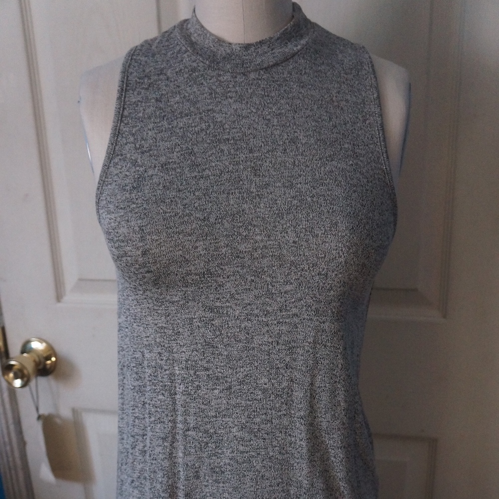 Gray knit dress